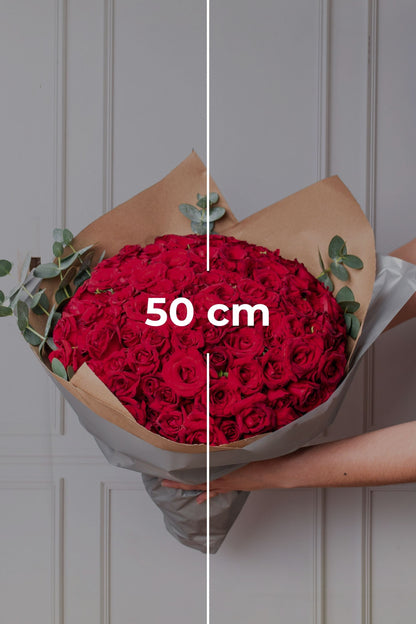 Ramo Buchón - 100 Rosas Rojas TGZ