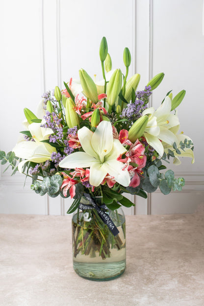 Algodón Flores - Lilium Blanca PTO. ESCOND.