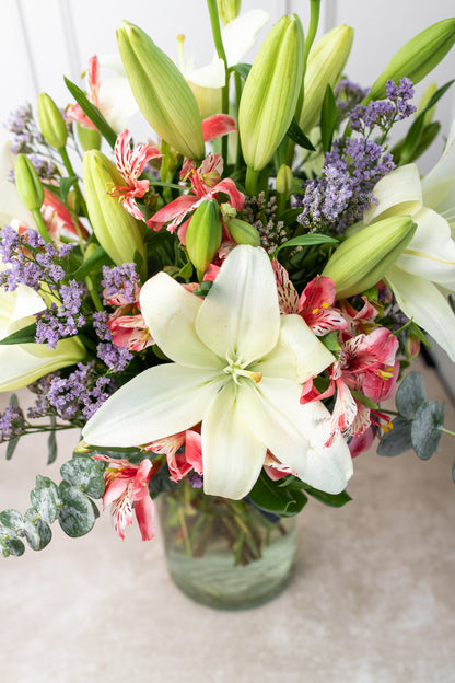 Algodón Flores / Lilium Blanca CEL.