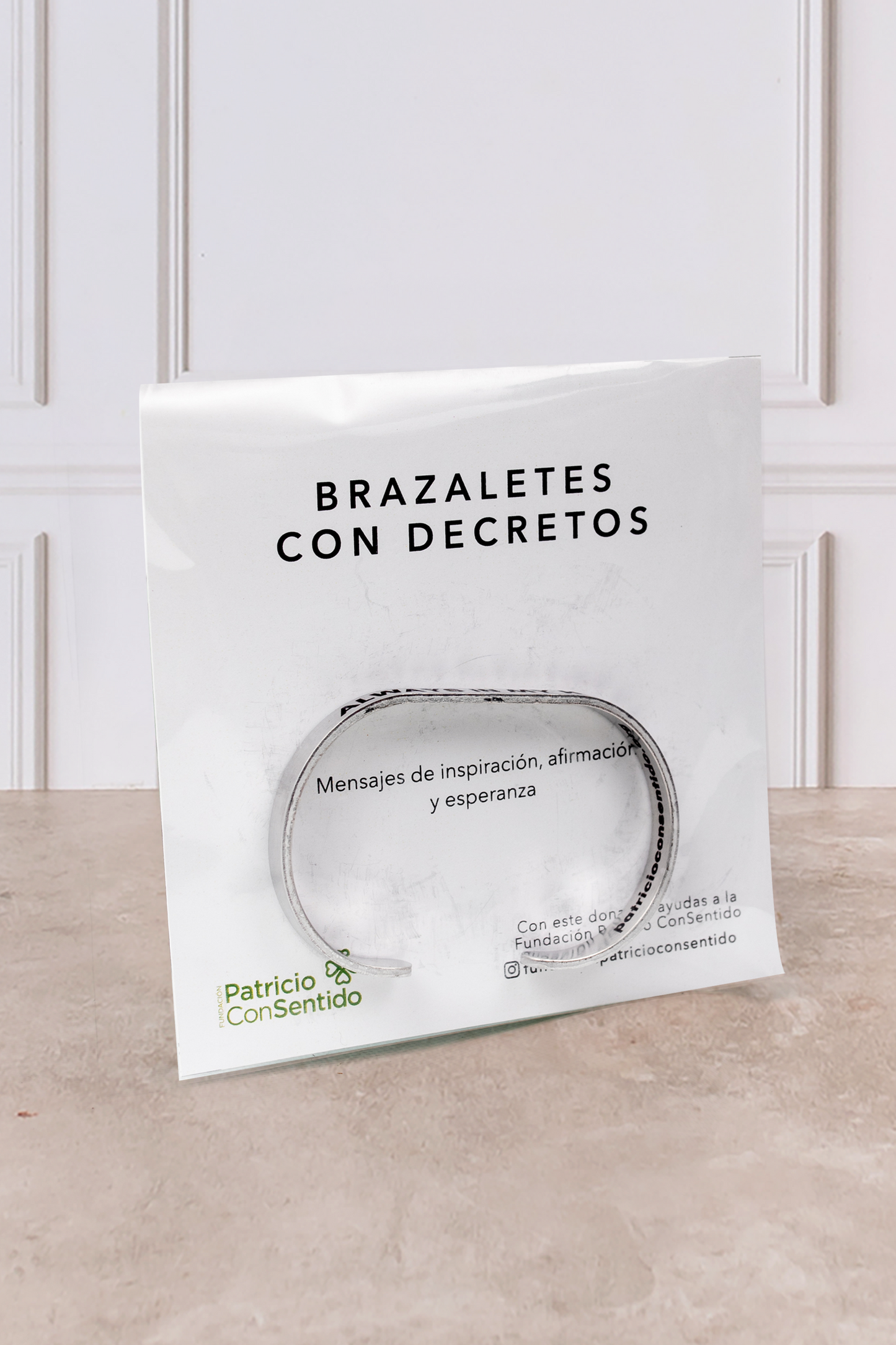 Brazalete con Decretos + Luz Eterna - Lilium y Clavel Blanco