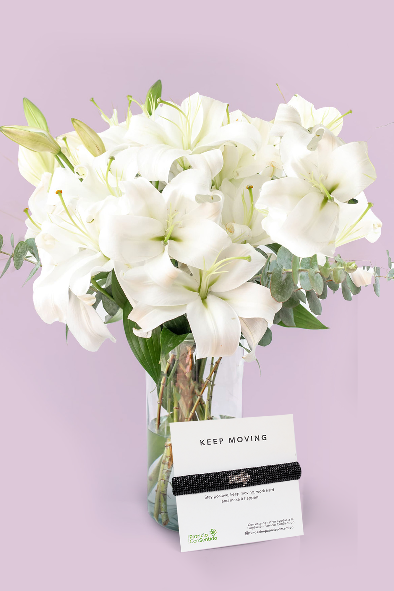 Pulsera Keep Moving + Casa Blanca - Lilium Blanca