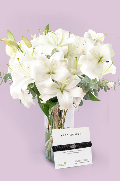Pulsera Keep Moving + Casa Blanca - Lilium Blanca
