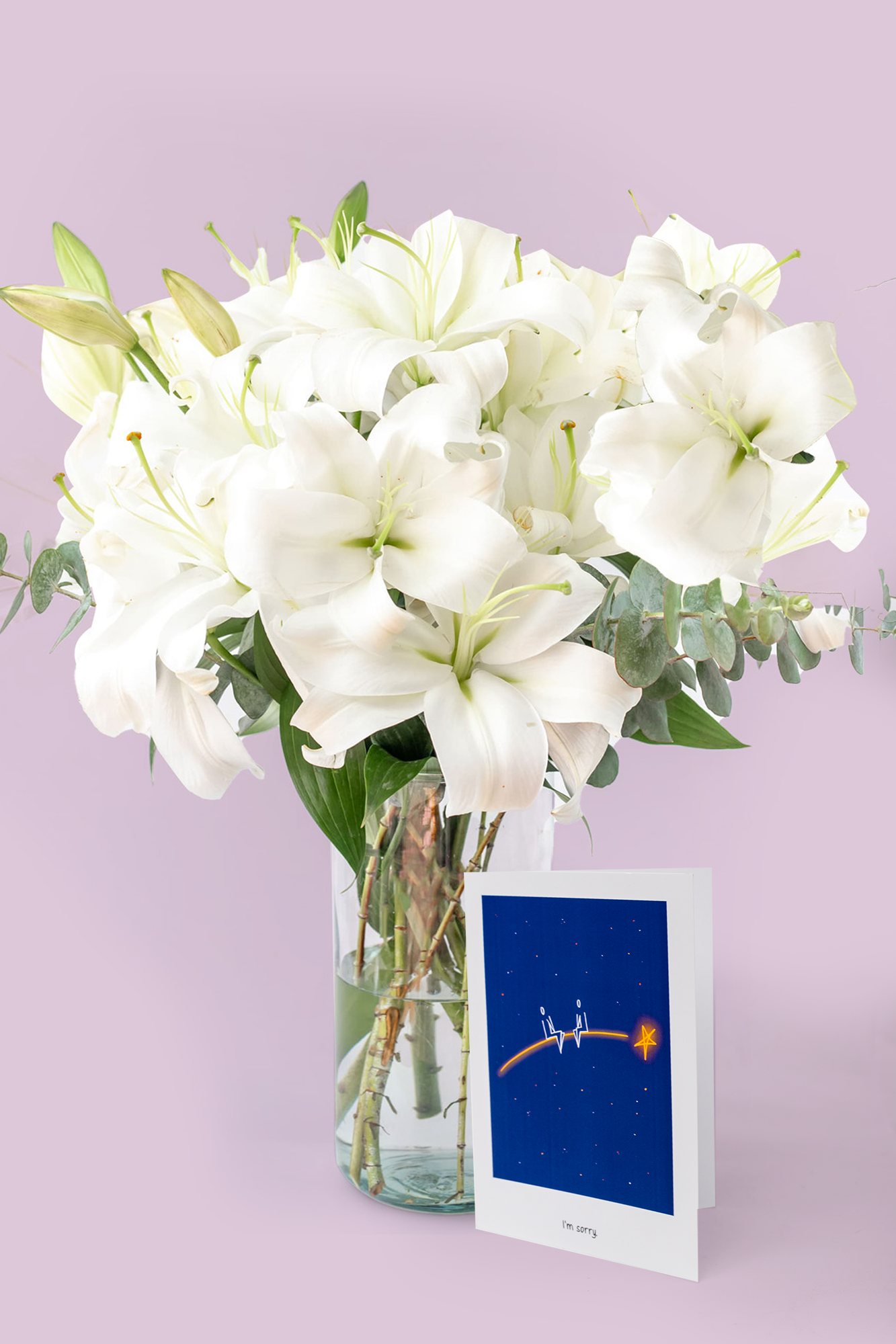 Tarjeta + Casa Blanca - Lilium Blanca