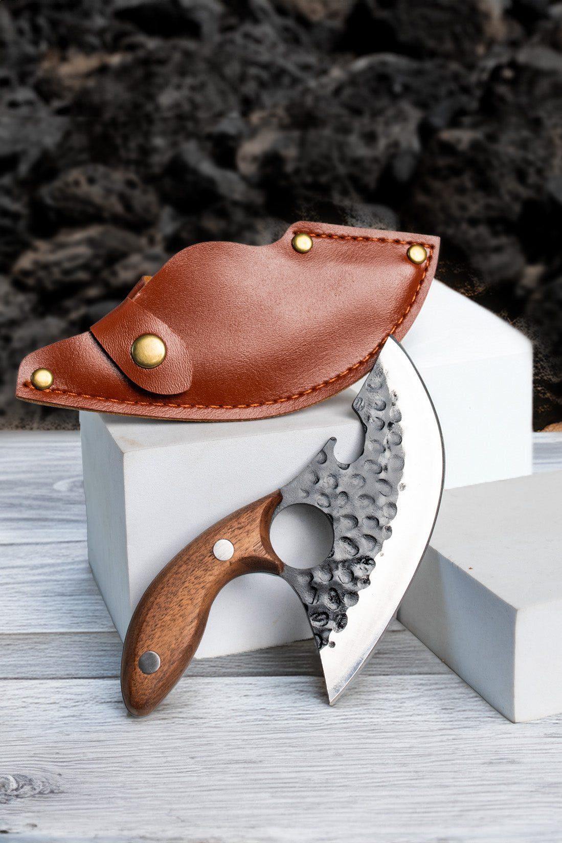 Kit Garras Afiladas - Cuchillo, Tabla Personalizada y Sazonador