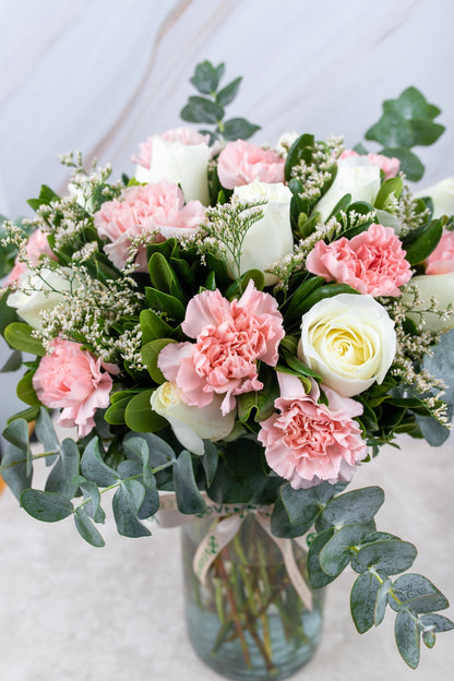 Arabella - Rosa Blanca y Clavel Rosa VILLA