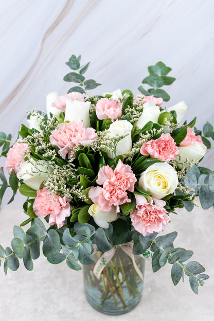 Arabella - Rosa Blanca y Clavel Rosa VILLA