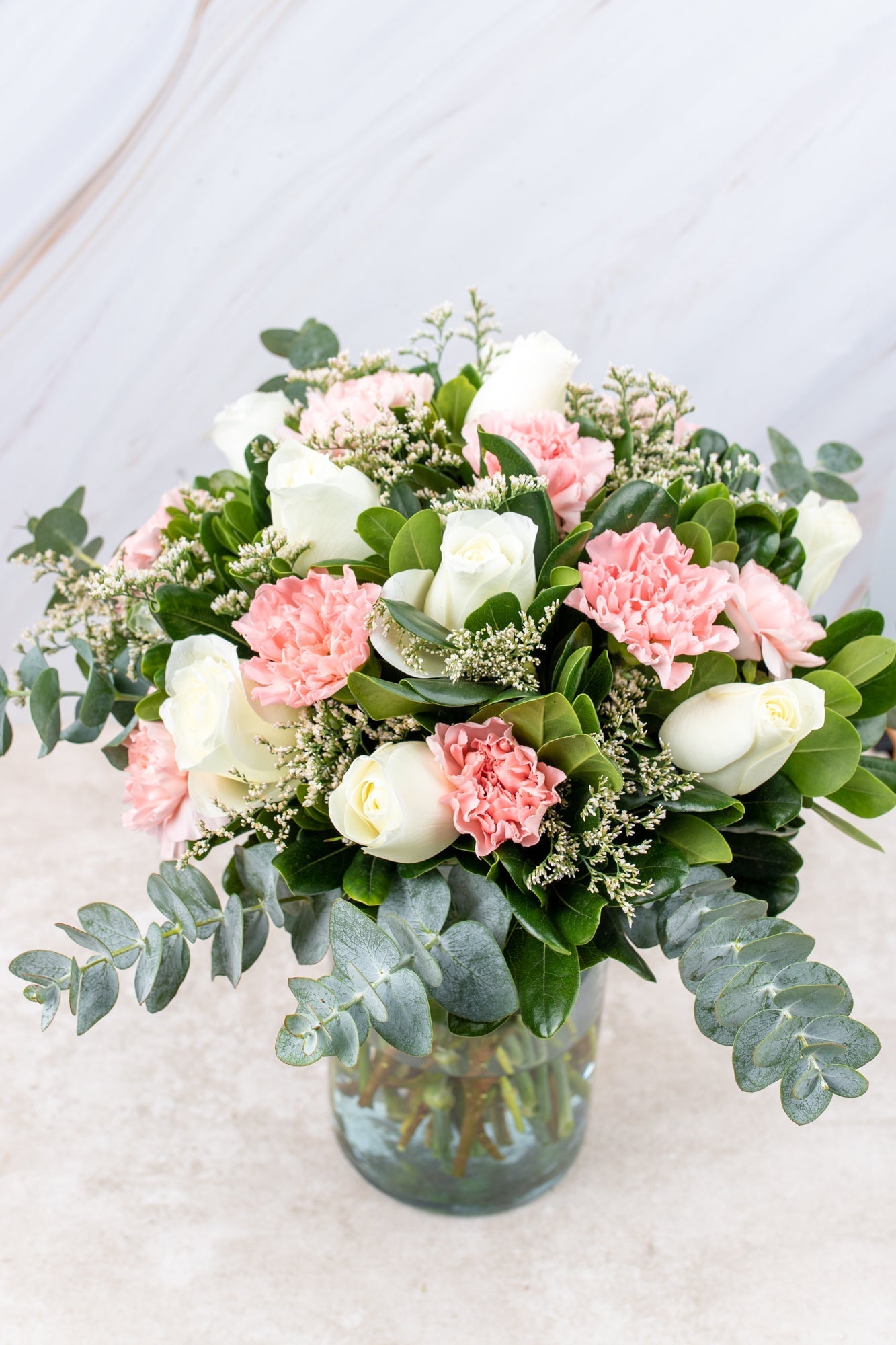 Arabella - Rosa Blanca y Clavel Rosa MERIDA