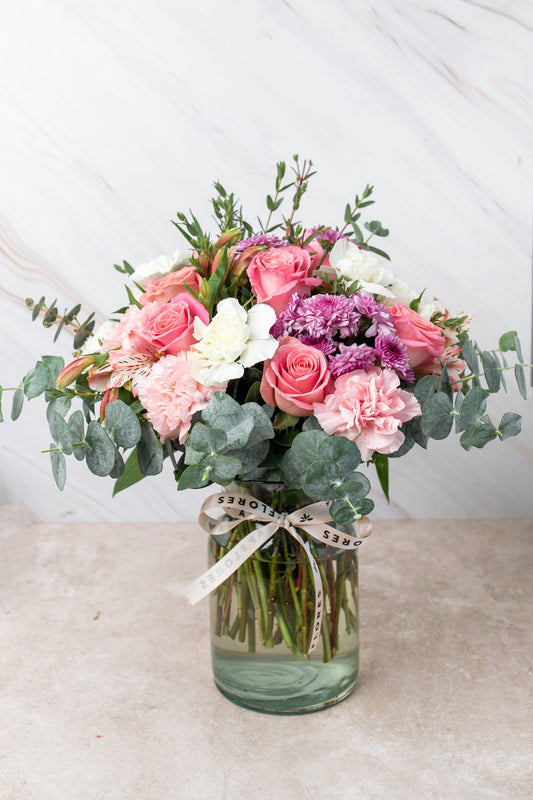 Fuego - Rosa Clarita, Clavel Rosa y Blanco VILLA