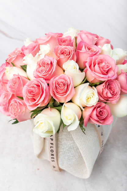 Burbuja de Rosas // Rosas Blancas y Claritas PYC