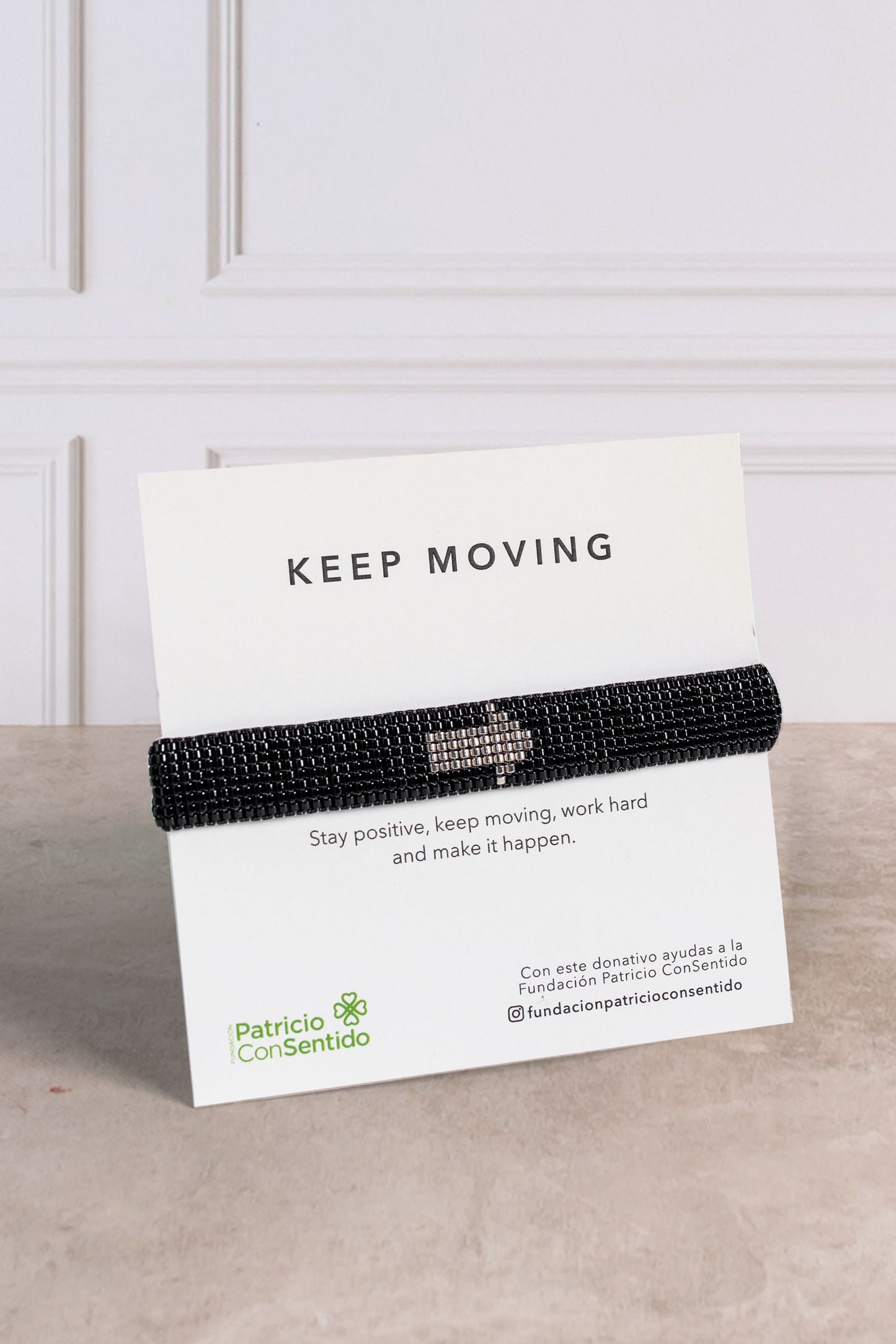 Pulsera Keep Moving + Para Siempre - Rosa Blanca en Pecera