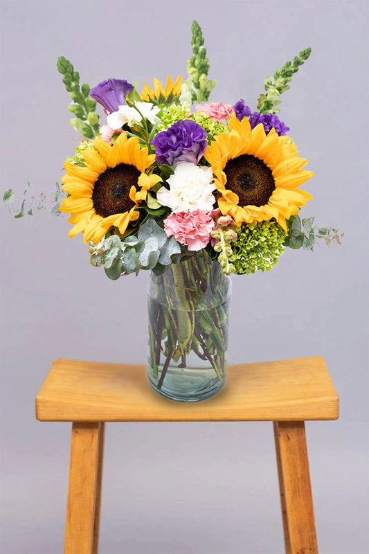 Emocionante / Girasol, Clavel Rosa y Blanco, Hortensia TORREÓN