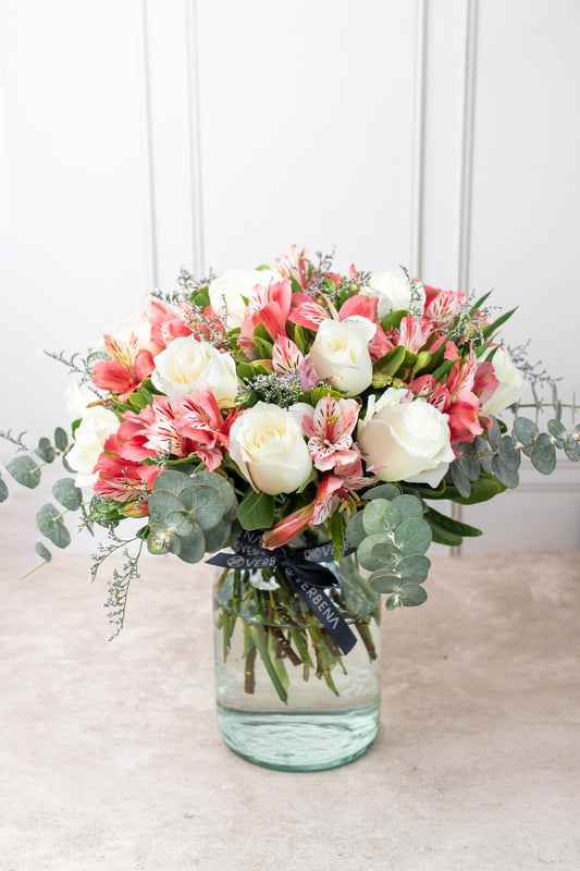 Himalaya / Rosa Blanca y Astromelia Rosa COACALCO