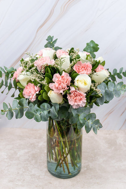 Arabella // Rosa Blanca y Clavel Rosa